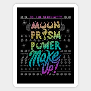 Moon Prism Power MakeUp! Ugly Christmas Sweater Magnet